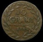 (№1801c47) Монета Италия 1801 год 10 Grani