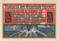 (№1921) Банкнота Германия 1921 год "50 Pfennig"