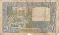 (№1941P-92b.3) Банкнота Франция 1941 год "20 Francs"