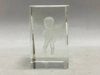 Статуэтка купидон куб 3D оптическое стекло