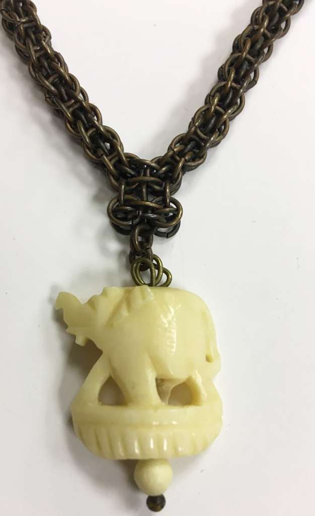 Колье, металл, слоновая кость (сост. на фото)