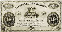 (№1873P-S327) Банкнота Венесуэла 1873 год "10 Venezolanos"