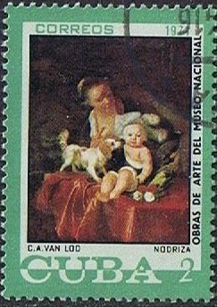 (1974-020) Марка Куба &quot;Кормилица&quot;    Музей в Гаване III Θ