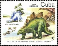 (1985-015) Марка Куба "Стегозавр"    Национальный парк Баконао III Θ