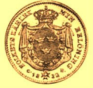 (№1830km628) Монета Швеция 1830 год 1 Ducat