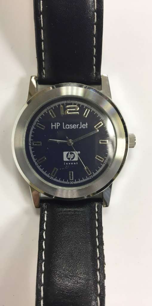Часы наручные &quot;HP LaserJet&quot;, иск. кожа, металл (сост. на фото)