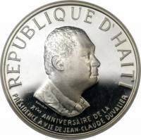 () Монета Гаити 1981 год 100  ""   Биметалл (Серебро - Ниобиум)  UNC