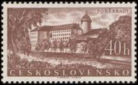 (1958-029) Марка Чехословакия "Подебрады"    Чехословацкие Спа II Θ