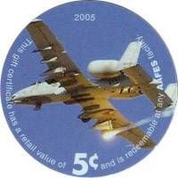 (№2005P-M271) Банкнота США 2005 год "5 Cents"