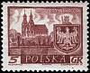 (1960-041) Марка Польша "Гнезно"   Исторические города №1 II Θ
