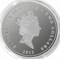 () Монета Остров Ниуэ 2012 год 2  ""   Биметалл (Серебро - Ниобиум)  AU
