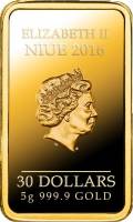 () Монета Остров Ниуэ 2016 год 3000  ""   Биметалл (Платина - Золото)  AU