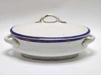 Супница товарищество М. С. Кузнецова 19 век с крышкой