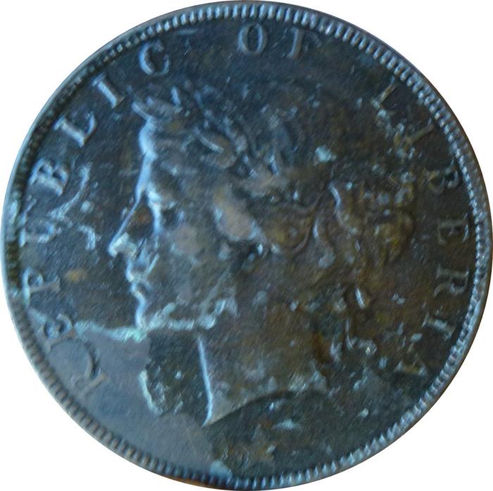 (№1896km6) Монета Либерия 1896 год 2 Cents