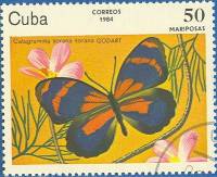 (1984-012) Марка Куба "Катаграмма сорана"    Бабочки III Θ