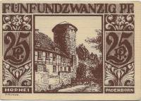 (№1921) Банкнота Германия 1921 год "25 Pfennig"