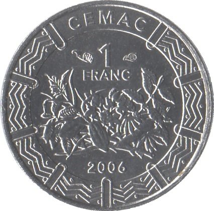 (№2006km16) Монета Центральная Африка 2006 год 1 CFA Franc
