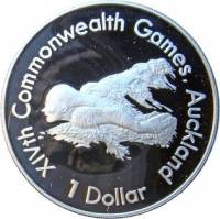 (№1989km69a) Монета Новая Зеландия 1989 год 1 Dollar (Игры Содружества 1990, Окленд)