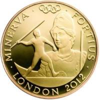 (№2012km1221) Монета Великобритания 2012 год 25 Pounds (Лондон 2012, Минерва)
