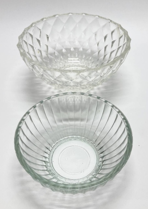 Салатники, стекло, хрусталь, 2 шт