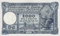 (№1922P-96a.1) Банкнота Бельгия 1922 год "1,000 Francs"