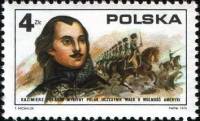 (1975-052) Марка Польша "Казимир Пуласки"    200 лет независимости США III Θ