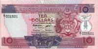 Банкнота Соломоновы Острова 1986 год 10 долларов    UNC