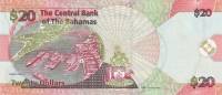  Банкнота Багамские острова 2010 год 20     UNC