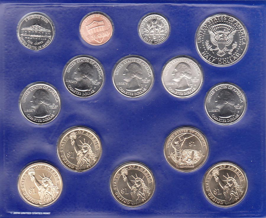 (2015pd, 28  м.) Набор США 2015 год   UNC