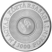 () Монета Венгрия 2000 год 3000  ""    AU