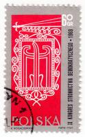 (1969-009) Марка Польша "Стилизованный орел"   9-й конгресс демократической партии Польши III Θ