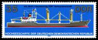 (1982-054) Марка Германия (ГДР) "Контейнеровоз "Берлин""    Океанские суда II Θ