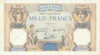 () Банкнота Франция 1940 год 1 000  ""   UNC