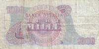 (№1968P-96e) Банкнота Италия 1968 год "1,000 Lire" (Подписи: Carli and Pacini)