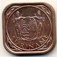 (№1987km12.1b) Монета Суринам 1987 год 5 Cents
