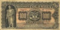 (№1904P-315) Банкнота Колумбия 1904 год "100 Pesos"