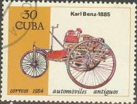 (1984-092) Марка Куба "Бенц 1885"    Автомобили III Θ