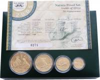 (№2005km425) Монета Южная Африка 2005 год 100 Rand (Натура - двух гиппопотамов бои в воде)