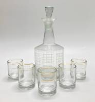 Графин + 5 стопок, стекло, СССР