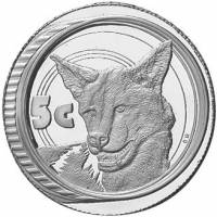 (№2005km320) Монета Южная Африка 2005 год 5 Cents (Дикой Природы - Африканская Дикая Собака)
