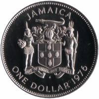 () Монета Ямайка 1971 год 1 доллар ""   UNC