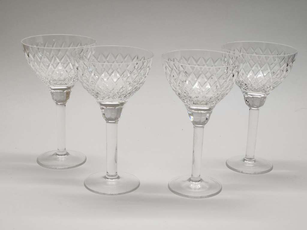 Бокалы фужеры 4 штуки хрусталь винтаж