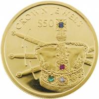 (№2006) Монета Сьерра-Леоне 2006 год 50 Dollars (Драгоценности Короны)