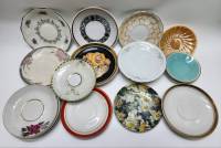 Блюдца чайные кофейные 25 штук разные