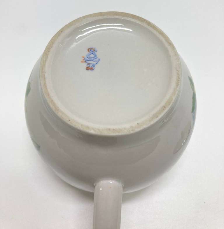 Чайник заварочный цветы, Красный фарфорист, СССР