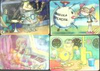 Набор стерео-календарей "Мультфильмы", БПСК, 4 шт., СССР, 11983-1986 гг. (сост. на фото)