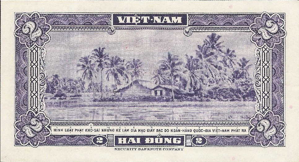 (№1955P-12a) Банкнота Вьетнам (Южный) 1955 год &quot;2 Đồng&quot;