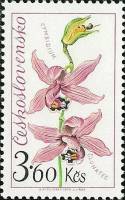 1973-036 Марка Чехословакия Цимбидиум   Выставка цветов III O
