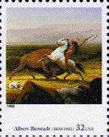 (№1998-3019) Марка США 1998 год "Американского Искусства Альберт Bierstadt", Гашеная
