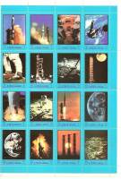 (№1970-593) Лист марок Эмират Аджман (ОАЭ) 1970 год "Программа Apollo и Gemini", Гашеный